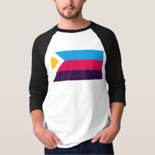 SlipperyJoes dreifarbige Polyamorie-Stolzflagge dr T-Shirt
