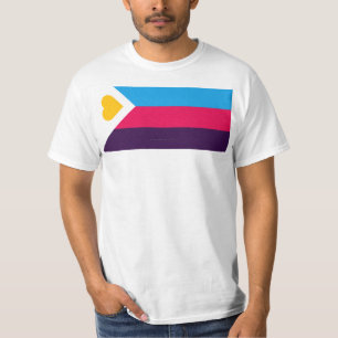 SlipperyJoes dreifarbige Polyamorie-Stolzflagge dr T-Shirt