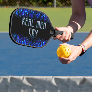 SlipperyJoe's echte Männer weinen Tränen Emotionen Pickleball Schläger