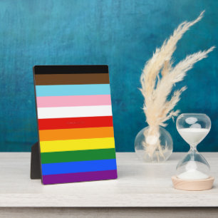 SlipperyJoe's Eleven Stripe Pride Flag verbindet P Fotoplatte