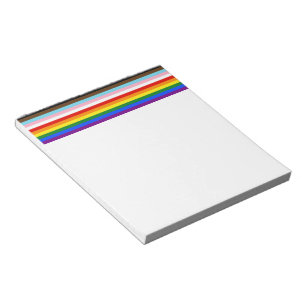 SlipperyJoe's Eleven Stripe Pride Flag verbindet P Notizblock