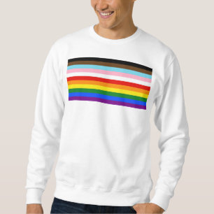 SlipperyJoe's Eleven Stripe Pride Flag verbindet P Sweatshirt