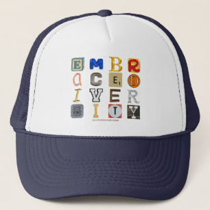 SlipperyJoe's embraces Diversity Cut-out Buchstabe Truckerkappe