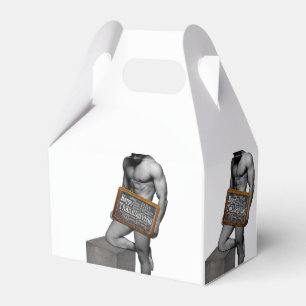 SlipperyJoe's Erntedank Mann mit sechs Päckchen ab Geschenkschachtel