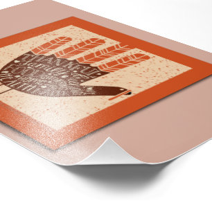 SlipperyJoe's Erntedankfest spielerischer Truthahn Fotodruck