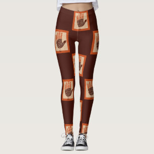 SlipperyJoe's Erntedankfest spielerischer Truthahn Leggings