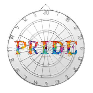 SlipperyJoe's farbenfrohe kreative Pride-themed Te Dartscheibe