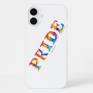 SlipperyJoe's farbenfrohe kreative Pride-themed Te iPhone 16 Plus Hülle