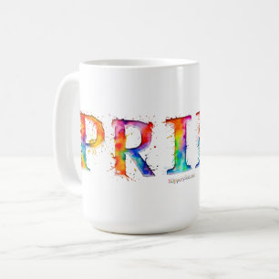 SlipperyJoe's farbenfrohe kreative Pride-themed Te Kaffeetasse