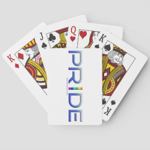 SlipperyJoe's farbenfroher Pride Wort fett metalli Spielkarten