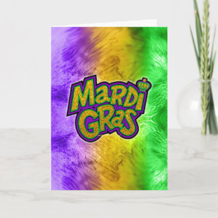 SlipperyJoe's festives Mardi-Gras-Themen-Kronenver Karte