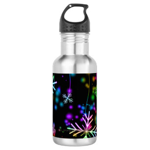 SlipperyJoe's festliche lebhafte Weihnachtsatmosph Edelstahlflasche