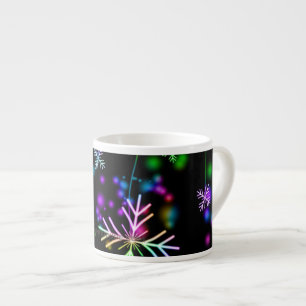 SlipperyJoe's festliche lebhafte Weihnachtsatmosph Espressotasse