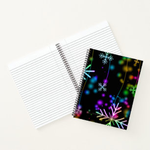 SlipperyJoe's festliche lebhafte Weihnachtsatmosph Notizbuch