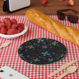 SlipperyJoe's festliche lebhafte Weihnachtsatmosph Pappteller