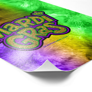 SlipperyJoe's festliches Mardi Gras-Themen-Kronenv Fotodruck