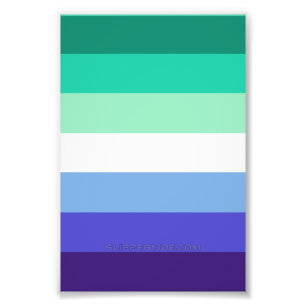 SlipperyJoe's Flag für Gay Men, die alle einschlie Fotodruck