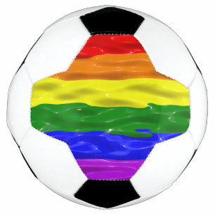 SlipperyJoe's Flüssigglanz-Stolzflagge rot orange Fußball