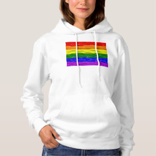 SlipperyJoe's Flüssigglanz-Stolzflagge rot orange Hoodie