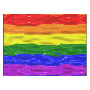 SlipperyJoe's Flüssigglanz-Stolzflagge rot orange Tischdecke