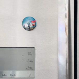 SlipperyJoe's fröhliche Halloween-Zombies Magnet