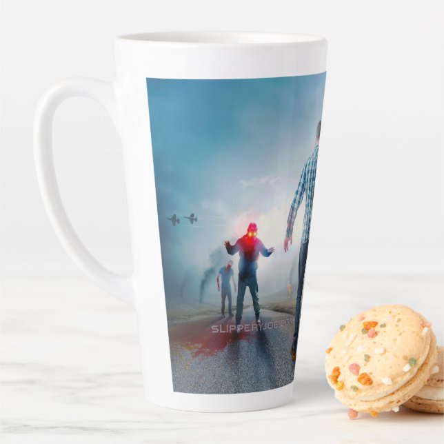 SlipperyJoe's fröhliche Halloween-Zombies Milchtasse (Beispiel)
