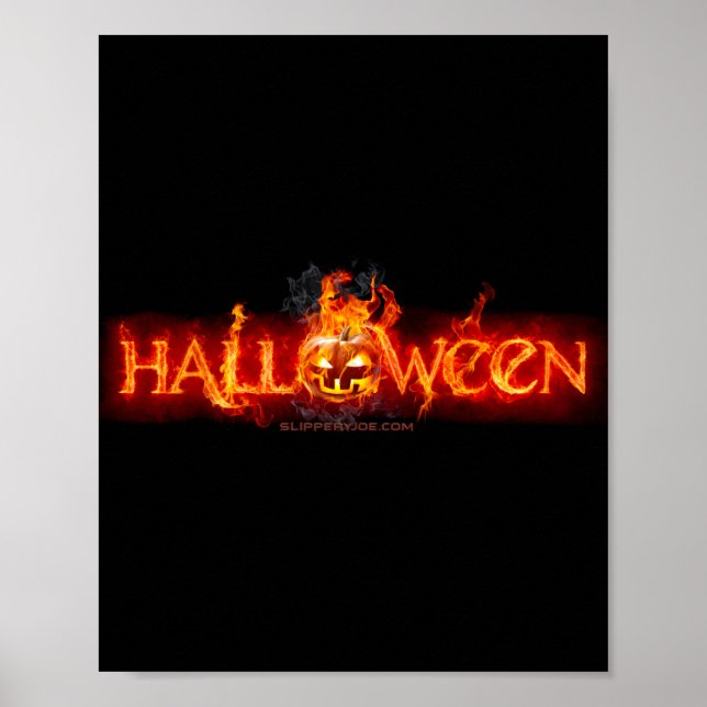 SlipperyJoe's fröhliches Halloween Kürbis LGBTQIA  Poster (Vorne)