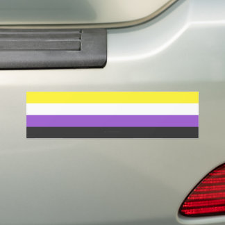 SlipperyJoe's Gay-Geschenke aus dem nichtbinären P Autoaufkleber