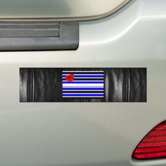 SlipperyJoe's Gay Leather Pride Fahne schwarze Kön Autoaufkleber (Auf Auto)