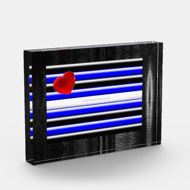 SlipperyJoe's Gay Leather Pride Fahne schwarze Kön Fotoblock (Links)