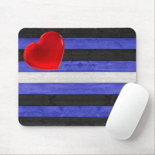 SlipperyJoe's Gay Leather Pride Fahne schwarze Kön Mousepad