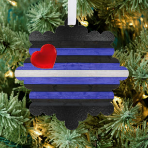 SlipperyJoe's Gay Leather Pride Fahne schwarze Kön Ornament Karte