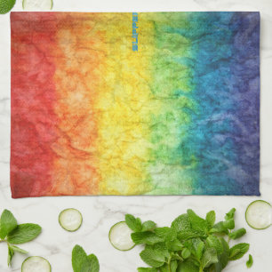 SlipperyJoe's Gay Pride Fahne Regenbogenfarben Kra Geschirrtuch