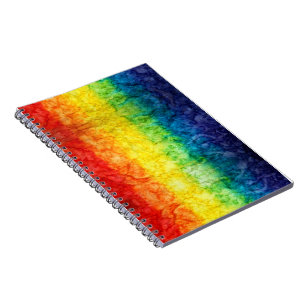 SlipperyJoe's Gay Pride Fahne Regenbogenfarben Kra Notizblock
