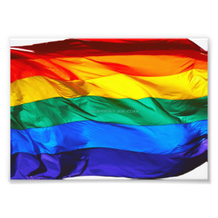 SlipperyJoe's Gay Pride-Fahne schwänzen Stolzfarbe Fotodruck