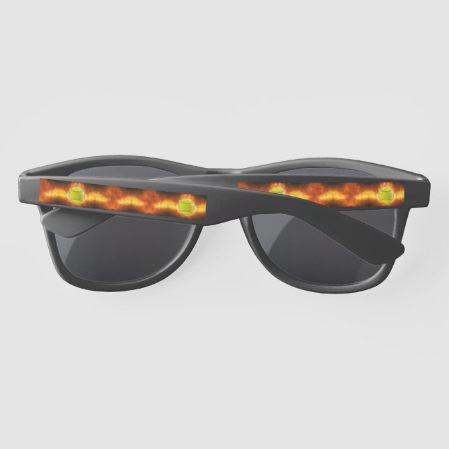 SlipperyJoe's gelbe Softball-Feuerball-Flammenrasp (Rückseite)