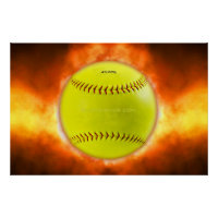 SlipperyJoe's gelbe Softball-Feuerball-Flammenrasp