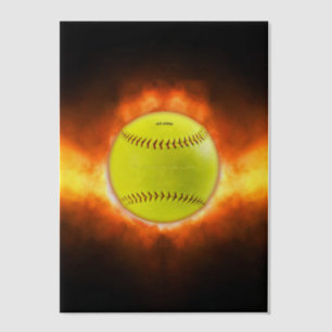 SlipperyJoe's gelber Softball-Feuerball Flammen ra
