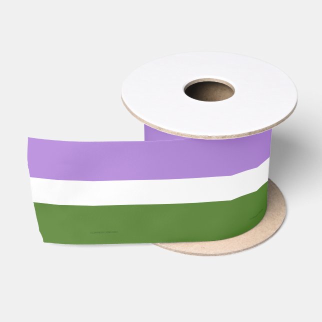 SlipperyJoe's Genderqueer Pride Fahnen Farben non- Satinband (Spule)