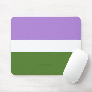 SlipperyJoe's Genderqueer-Stolzflaggenfarben Nicht Mousepad