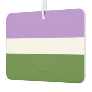 SlipperyJoe's genderqueere Pride-Flagge Lavendelbl Autolufterfrischer