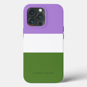 SlipperyJoe's genderqueere Pride-Flagge Lavendelbl Case-Mate iPhone Hülle