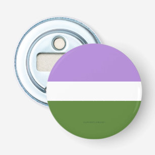 SlipperyJoe's genderqueere Pride-Flagge Lavendelbl Flaschenöffner