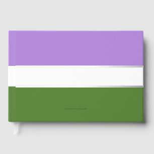 SlipperyJoe's genderqueere Pride-Flagge Lavendelbl Gästebuch