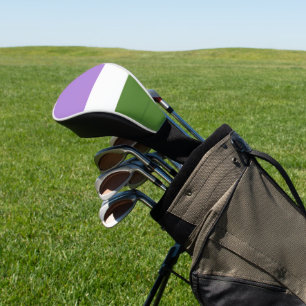 SlipperyJoe's genderqueere Pride-Flagge Lavendelbl Golf Headcover