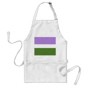 SlipperyJoe's genderqueere Pride-Flagge Lavendelbl Schürze