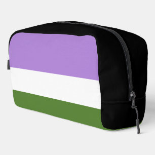 SlipperyJoe's genderqueere Pride-Flagge Lavendelbl Waschbeutel