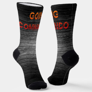 SlipperyJoe's Going Commando fett roter orangefarb Socken