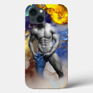 SlipperyJoe's Graustufen-Männerkörperphysik schrei Case-Mate iPhone Hülle