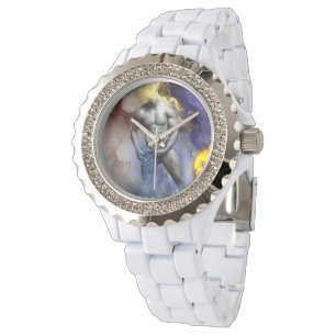 SlipperyJoe's Graustufen-Muskulöser-Mann-Körperbau Armbanduhr